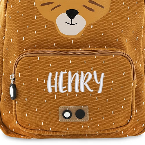 RyggsÃ¤ck med namn - Mr. Tiger - Stor